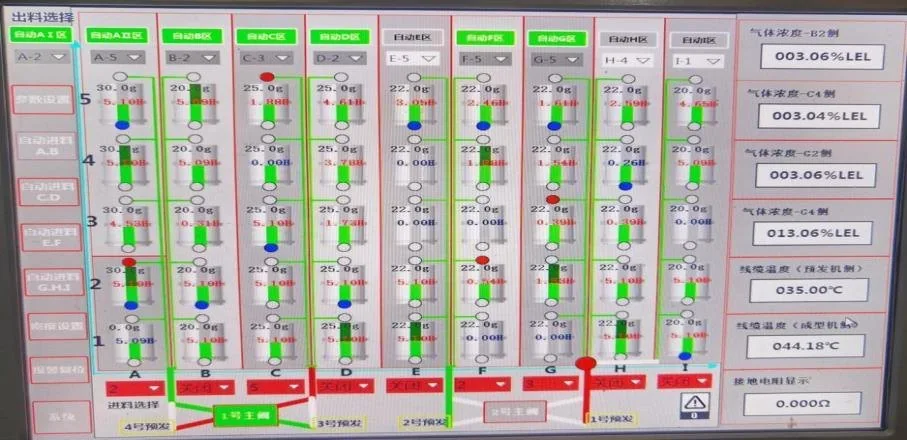 EPS factory production monitoring software dashboard