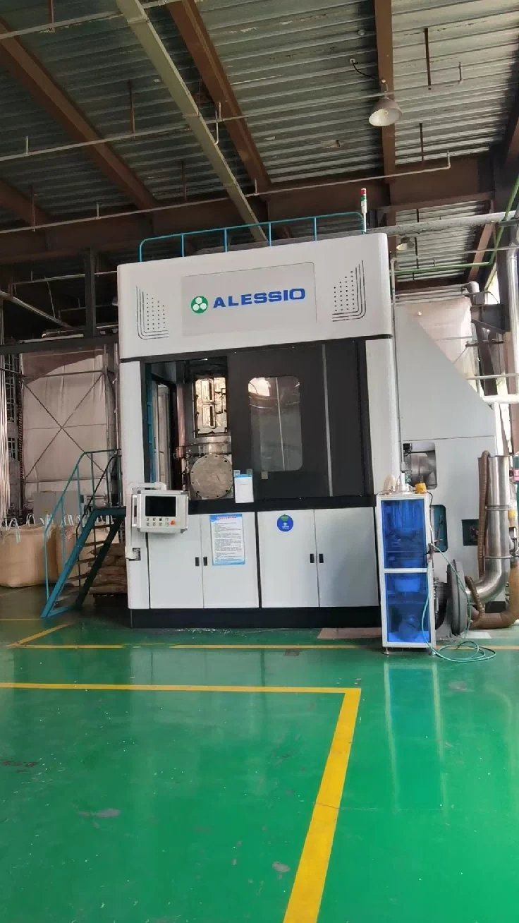 Front elevation of an ALESSIO EPS pre-expander at factory site